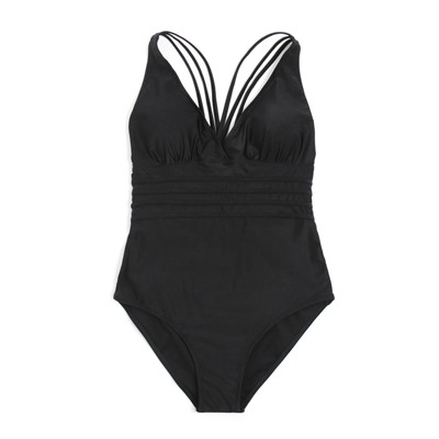 Купальник женский слитный с открытой спиной MINAKU, размер 46, чёрный