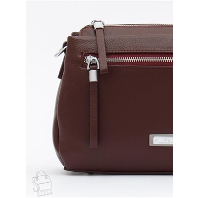 Сумка женская кожаная 1025C burgundy red Polina&Eiterou