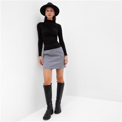 Юбка мини женская MIST: Classic Collection, размер 46-48, серая