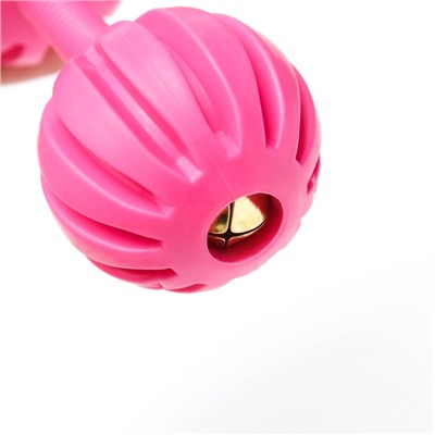 Игрушка жевательная «Силач», TPR, 15 см, розовая