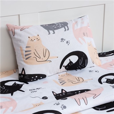 Постельное бельё 1.5-спальное «Этель» Cat party, бязь