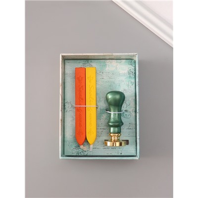 Подарочный набор для сургучной печати «Дракон», печать, ручка, сургуч, 12.5×10×3.6 см