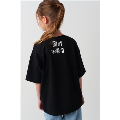 Фуфайка трикотажная для девочек (футболка) PLAYTODAY, 1240051