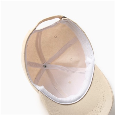 Кепка женская MINAKU Smile, бежевая, размер 54-56