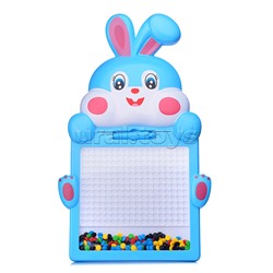 Доска для рисования "Зайчишка" в коробке (синий)