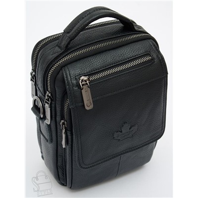 Сумка мужская кожаная 99778Z black Zinimsk