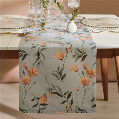 Дорожка Этель Yellow poppies 40×149 см, 100% хлопок, репс 210 г/м²