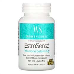 Natural Factors, WomenSense, EstroSense, гормональный баланс, 60 вегетарианских капсул