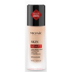 Monic Beauty Тональная Основа Skin Adapt тон 01 Porcelain розовый фарфор 30мл