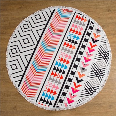 Полотенце пляжное круглое «Этель. Инди», d=150 см