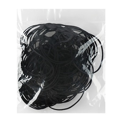 Банковская резинка 60 мм 100 г deVENTE TOTAL BLACK, черные