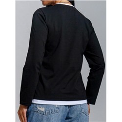 Лонгслив Рига (черный)