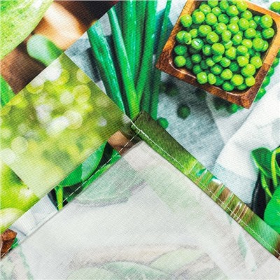 Фартук Этель GREEN 70×60 см, 100% хлопок, саржа 190 г/м²