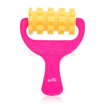 Набор валиков фигурных "Cosmo" 4 шт - 4 формы, из спонж-материала, пластиковая ручка, в пластиковой упаковке с подвесом