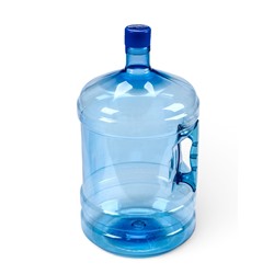 Бутыль для кулера, 18.9 л, ПЭТ, многооборотная, с ручкой, 2 пробки