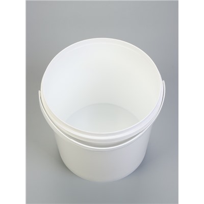 Ведро «ПластоС», с герметичной крышкой, d=20.5 см, h=21.5 см, цвет белый, 5 л.