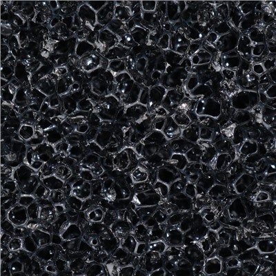 Губка прямоугольная, крупнопористая 10 PPI, лист 50×50×5 см, черный