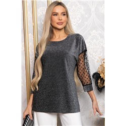 Блуза В гармонии с собой (серебро) Б14858-48М