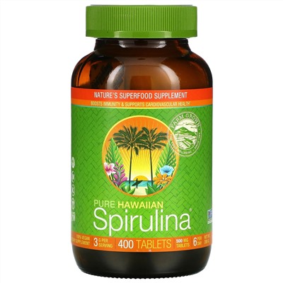 Nutrex Hawaii, Pure Hawaiian Spirulina, 400 таблеток