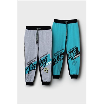 Брюки трикотажные для мальчиков, 2 пары в комплекте PLAYTODAY, 1239592