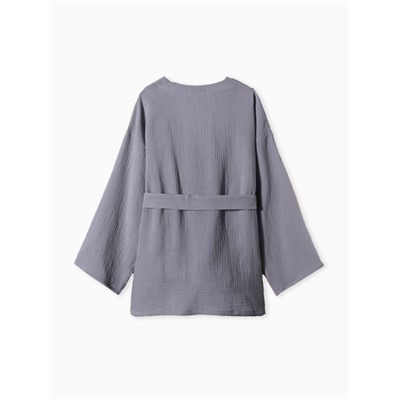 Халат домашний женский KAFTAN Basic, размер 48-50, серый