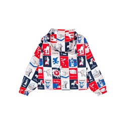 Куртка текстильная с полиуретановым покрытием для девочек (ветровка)