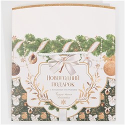 Пакет - коробка подарочный новогодний «Подарок для тебя», 23×18×11 см