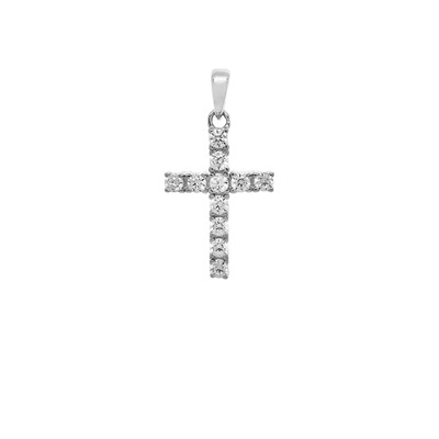 Подвеска из серебра куб.циркон., МЦВ1056