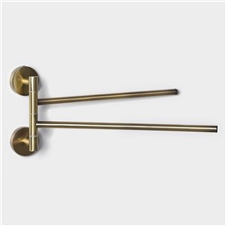 Держатель для полотенец 2 спицы Stölz basic Bronze, 35.5×16×5 см, бронзовый