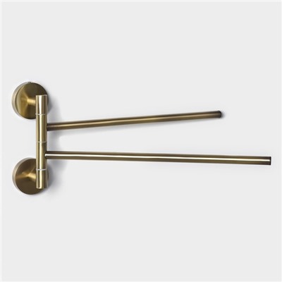 Держатель для полотенец 2 спицы Stölz basic Bronze, 35.5×16×5 см, бронзовый