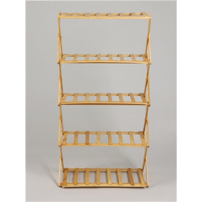 Стеллаж универсальный, 5 полок, 50×25×89 см, напольный, открытый, Greengo