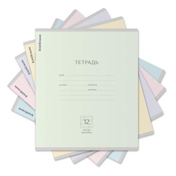 Тетрадь  12л  1 класс косая линия Классика Light ассорти 48799 ErichKrause