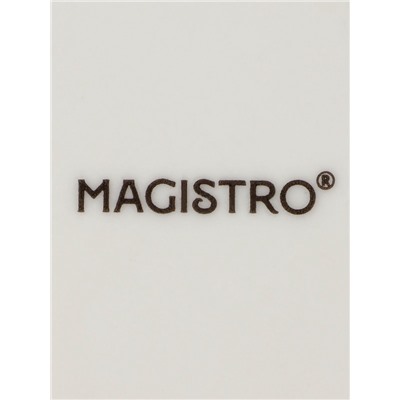 Кружки Magistro Real Marble, 400 мл, набор 2 шт., фарфор, белые