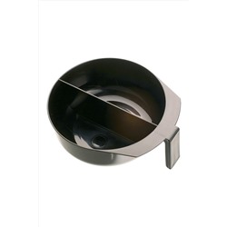 Dewal Чаша для смешивания краски с ручкой и перегородкой T-1207, пластик, черный, 2 х 375 мл KRISTALLER, 1107933