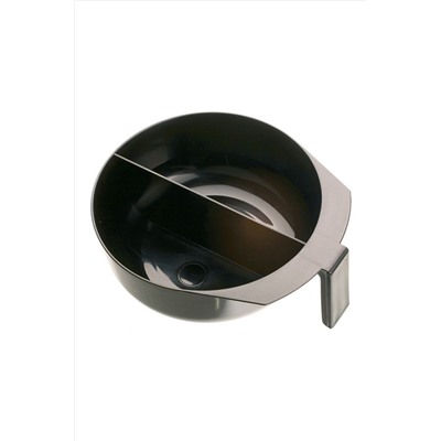 Dewal Чаша для смешивания краски с ручкой и перегородкой T-1207, пластик, черный, 2 х 375 мл KRISTALLER, 1107933