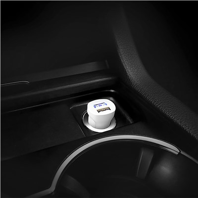 Адаптер Автомобильный с кабелем Hoco Z2A 2USB/5V/2.4A (USB/Micro USB) (white) (white)