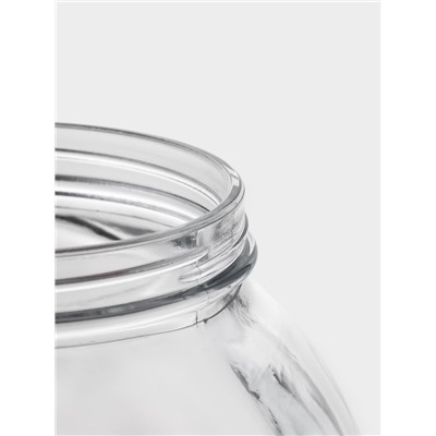 Банка для хранения сыпучих продуктов Paşabahçe Bella, 1.5 л, стекло, с красной крышкой, прозрачная