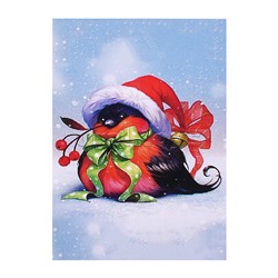 Мозаика "Новогодний снегирь" 20*30 см