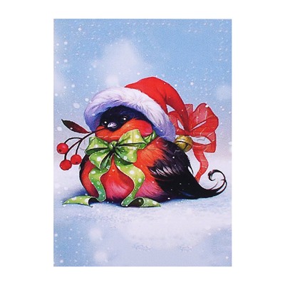Мозаика "Новогодний снегирь" 20*30 см