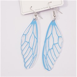 Серьги "Крылья" голубые, арт. 606.515