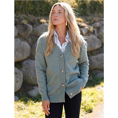 Кардиган из пряжи с кашемиром