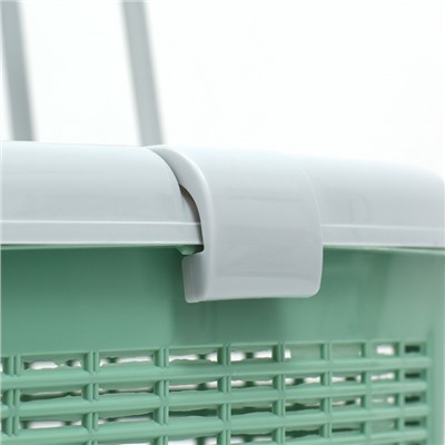 Корзина, 47×36×27.5 см, пластик, оливковая