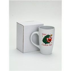 УЦЕНКА Кружка керамическая новогодняя «Чудес в новом году», 530 мл, МИКС