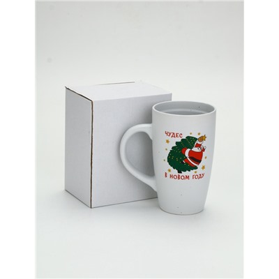 УЦЕНКА Кружка керамическая новогодняя «Чудес в новом году», 530 мл, МИКС