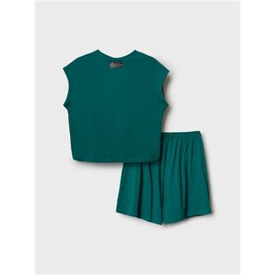 Комплект трикотажный для женщин: фуфайка (футболка), шорты