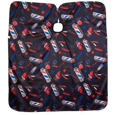 Пеньюар парикмахерский, чёрный