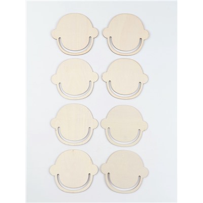 Роспись по дереву «Весёлые мордашки»