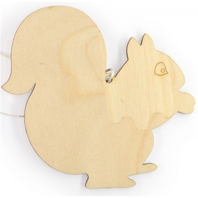 Деревянная заготовка "БЕЛОЧКА" 10х10 см 2-743/24 Альт