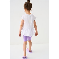 Комплект трикотажный для девочек: джемпер (футболка), брюки (легинсы укороченные) PLAYTODAY, 1240038