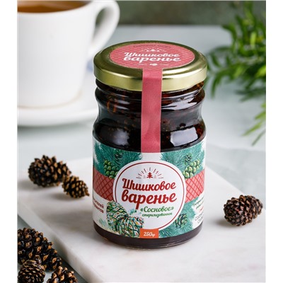 Варенье из сосновой шишки "Шишковое варенье" / стекло / 250 гр / Солнечная Сибирь